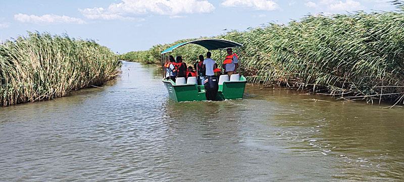 BOATING IN THE DELTA OF THE RIVER EVROS & VISIT TO FERES